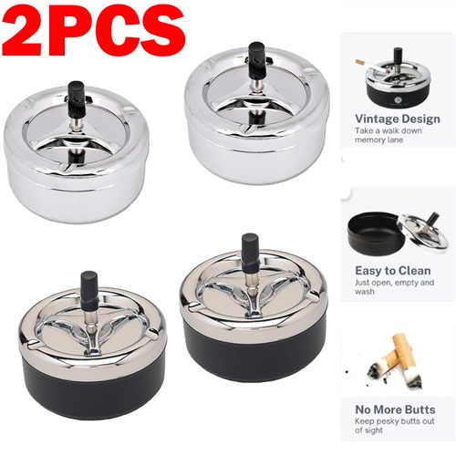 2pcs stainless steel cigarette - 2pcs,