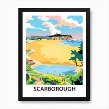 Scarborough Art Print Framed Wall Art Poster Canvas Print Picture