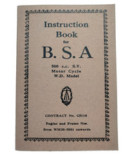 BSA M20 WD Instruction Book