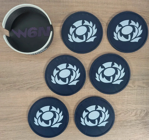 Scotland women rugby coaster - scotland,