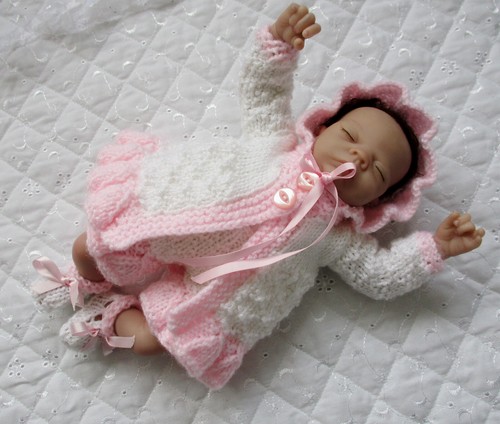Dolls knitting pattern matinee - dolls,