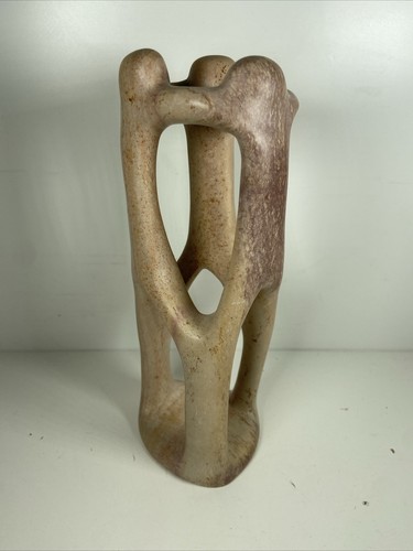 Carved soapstone statue - soapstone, 3