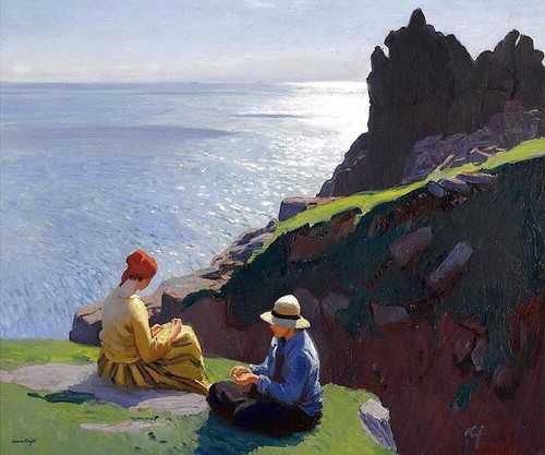Laura knight the cliffs - cliffs,
