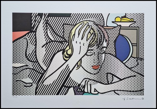Roy lichtenstein thinking nude - lichtenstein,