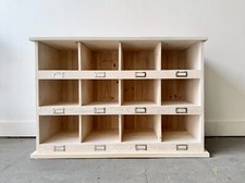 Wooden Shoe Storage Cubby Holes Unit