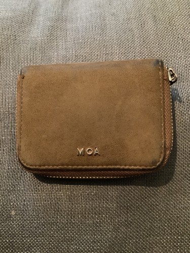 Moa soft brown velvet wallet - moa,