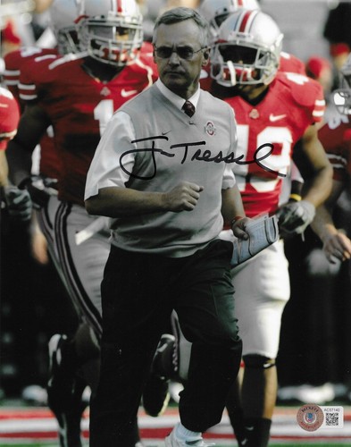 Jim tressel signed 8x10 photo - tressel,