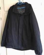 Mens Black Jack Wolfskin Texapore Hooded Waterproof Jacket Size 50  (XXL)