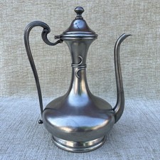 Pewter Coffee Pot Teapot Turkish Style Zinn Peltro Etain 95% Ornamental