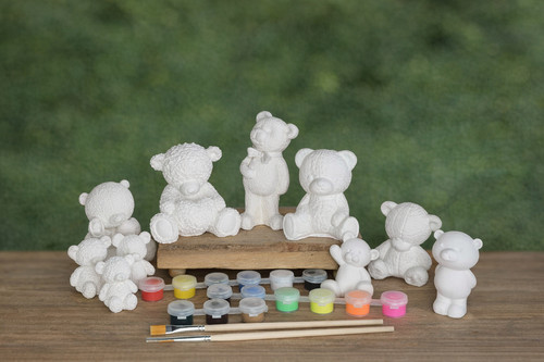 Paint your own teddy - paint, bear