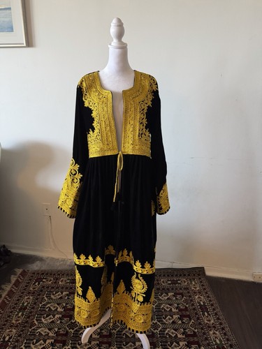 Rare handmade afghan black - rare,