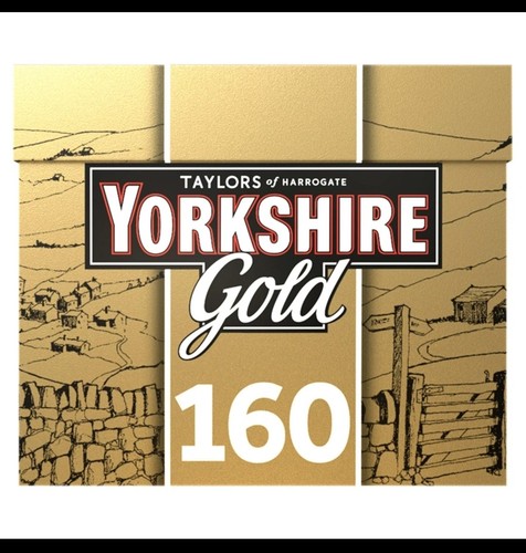 Yorkshire gold 160 tea bags - gold,