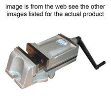 Atlas Workholders Machine Vice, 160mm Jaw Width, Bolt Mount, Fixed Base, Steel