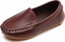 Kids Leather Loafers Boys