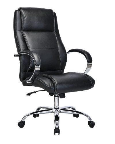 Modern black leather high - modern,