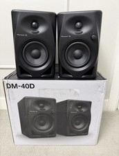 Pioneer DJ DM-40D Active Monitor Speakers Pair – Spares or Repair – Boxed