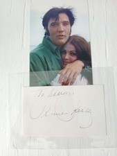 Priscilla Presley Autographed Signed 5x3 White Card