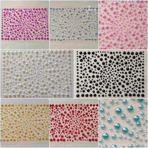 Flatback self adhesive pearls - self,