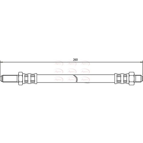 Apec brake hose hos3140 fits - apec,