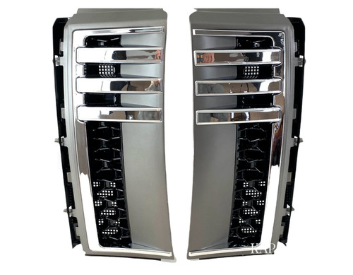 Side vents grey chrome - vents,