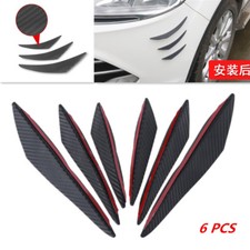 6pcs Carbon fiber Color Front