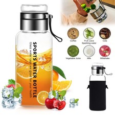 1L Glass Water Bottle BPA Free