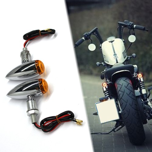 Mini chrome bullet led turn - 2x,