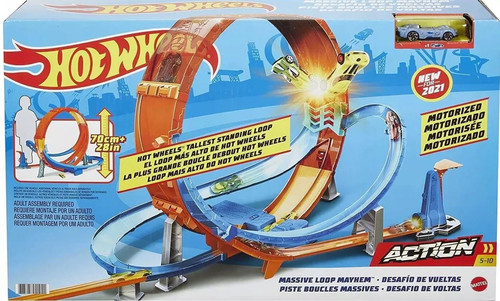 Hot wheels giant loop - loop, crash