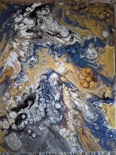 Hand painted abstract art - hand,