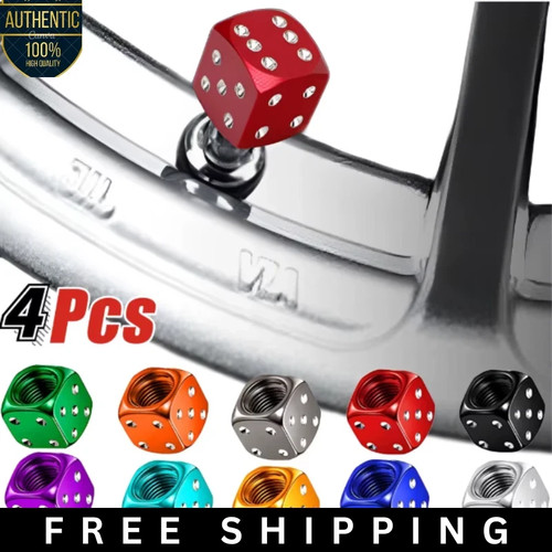 4pc dice tyre valve - 4pc, dust