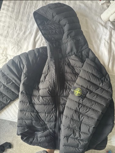 Stone island loom hooded - stone,