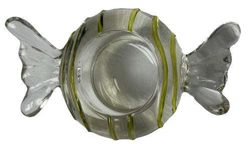 Glass ornamental tealight - glass,