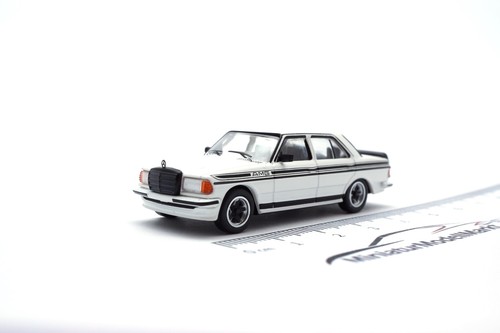 Mercedes w123 amg - mercedes, white