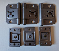 National Hickman Alternative Black Matt Hinge Set 40mm *Cosmetic Damage*