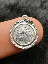 Small Vintage Sterling Silver St. Christopher Charm - Patron Saint Of Travellers
