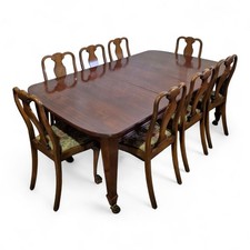 Antique Mahogany wind out 6 - 8 seater dining table by Sopworth & CO