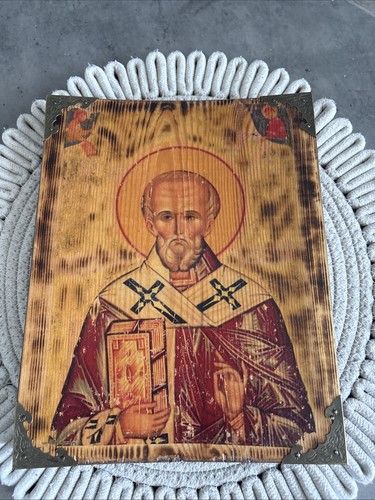 Handmade saint nicholas wooden - handmade,