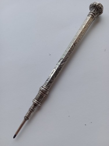 Victorian silver propelling - silver,
