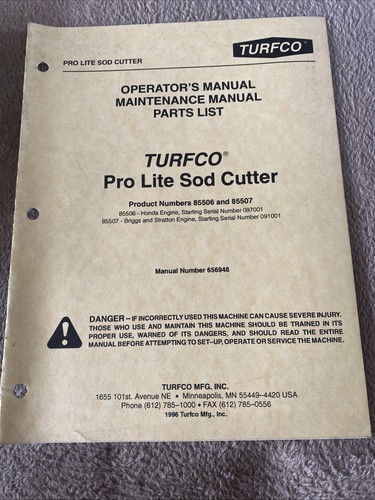 Turfco pro lite sod cutter - pro,