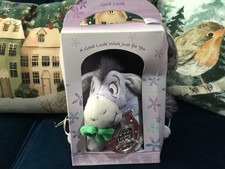 Disney Eeyore's Little Moments Grey Eeyore Small Plush Soft Teddy Toy 21 Key