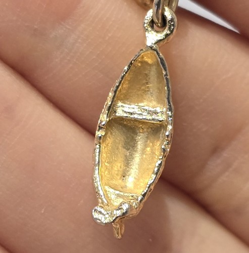 Vintage gold plated - gold, boat