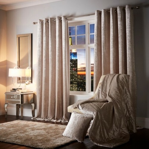 Crushed velvet ivory 90 - crushed,