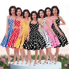 Retro Women Polka Dot Swing