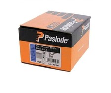Paslode 921592 F16 1.6mm x 63mm Galvanised Straight Brad Nails (2000 Pack & 2 Fu