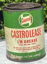 Vintage Castrolease LM Grease Can Nearly Empty