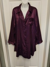 Intimates Plum Satin Effect