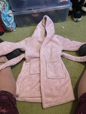 Isla My First Years Pink Fluffy Dressing Gown Age 2-3