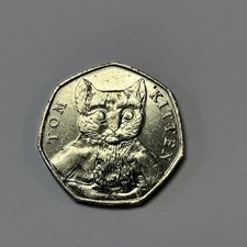 2017 Tom Kitten 50p Fifty Pence Coin