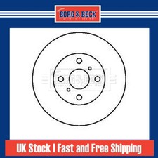 2x Brake Discs Pair Vented For