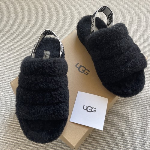 Black ugg fluff yeah - black, w